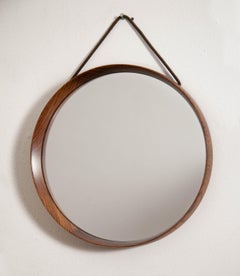 Specchio in pino macchiato Uno e Osten Kristiansson di Luxus Vittsjö, Svezia, anni '60