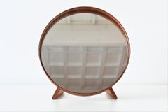 Uno und Osten Kristiansson Teakholz-Tischspiegel Luxus, Schweden, 1960