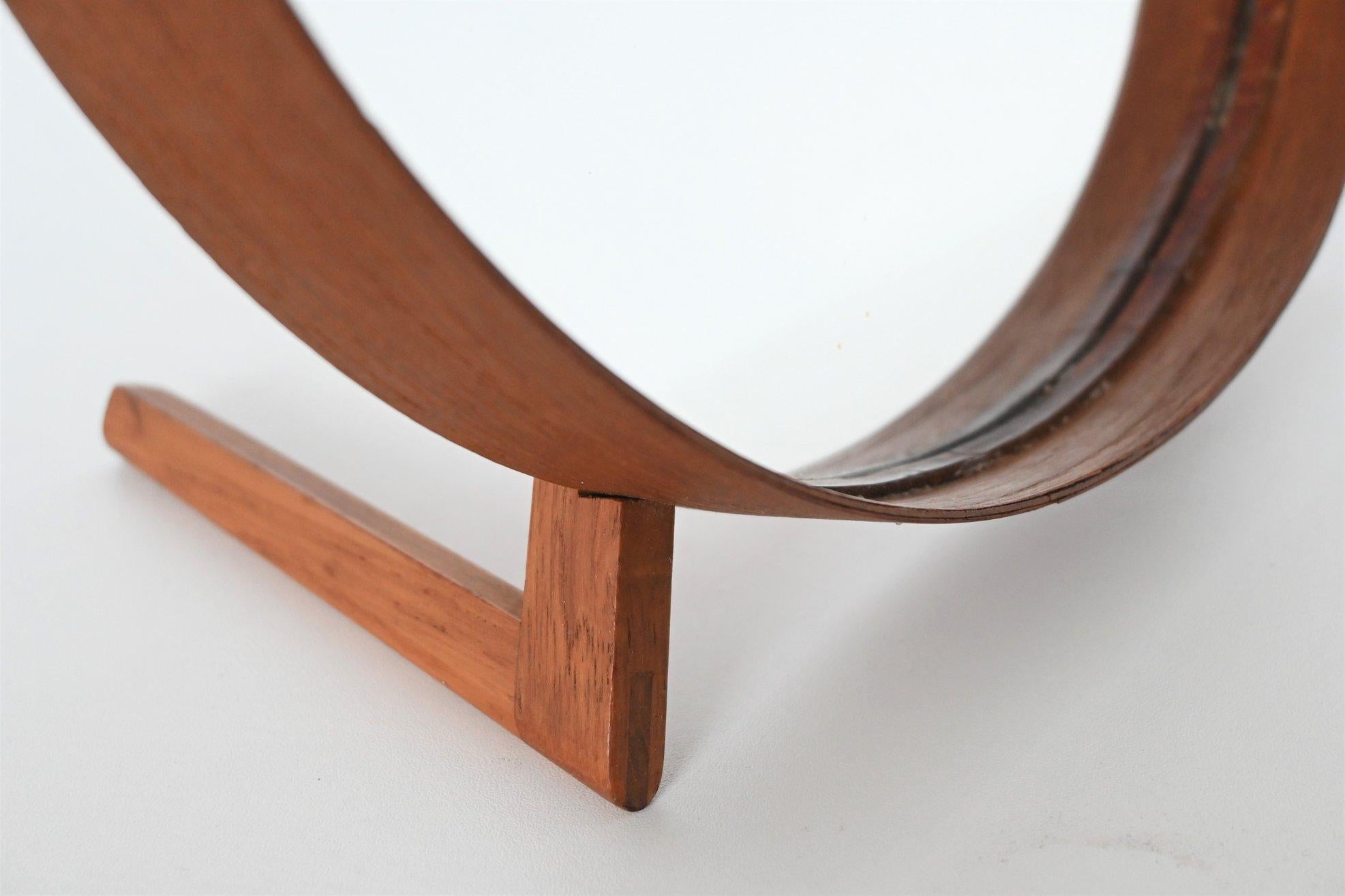 Uno and Osten Kristiansson Teak Table Mirror Luxus, Sweden, 1960 In Good Condition In Etten-Leur, NL