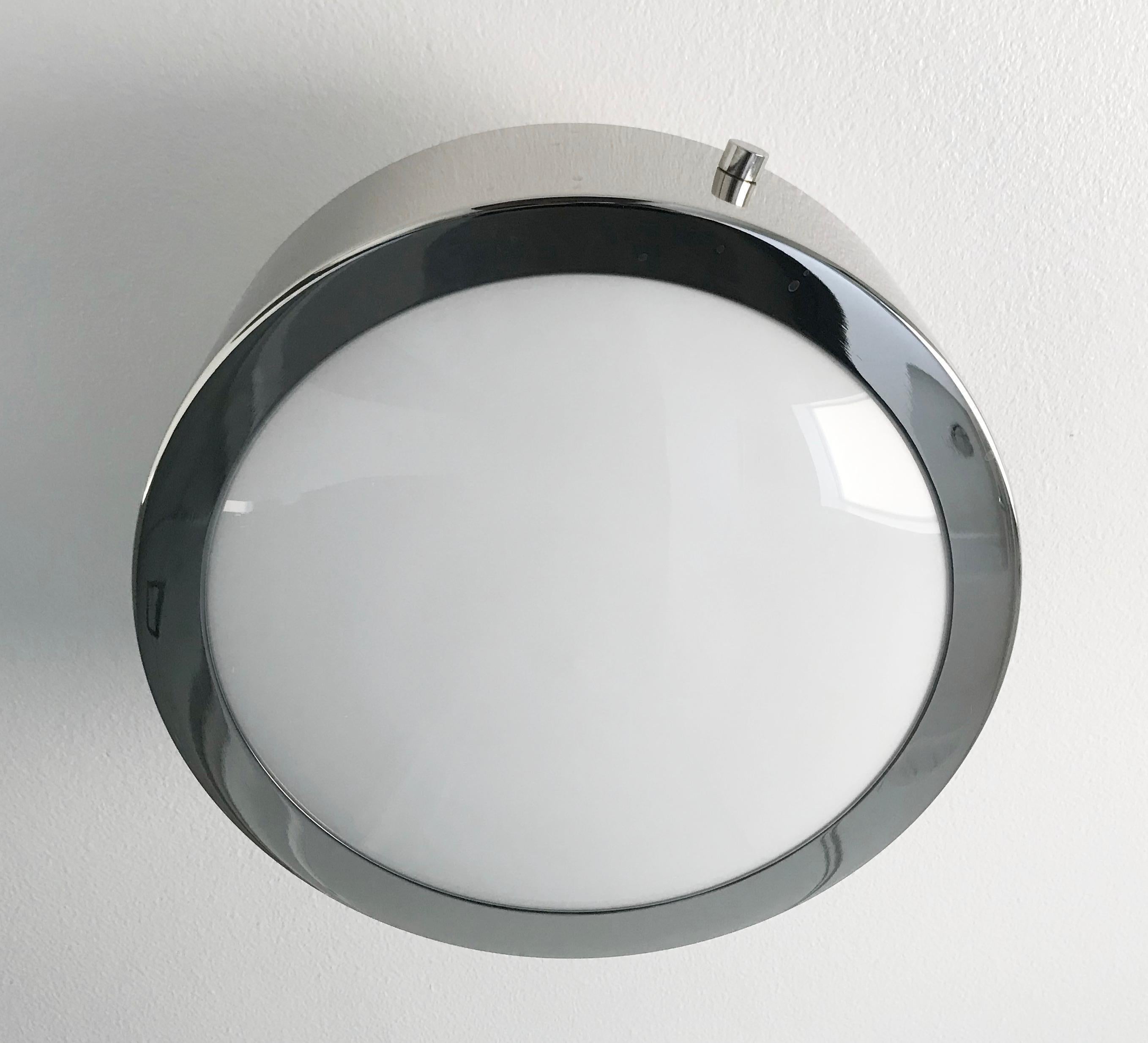 Metal Uno Band Flush Mount by Fabio Ltd For Sale
