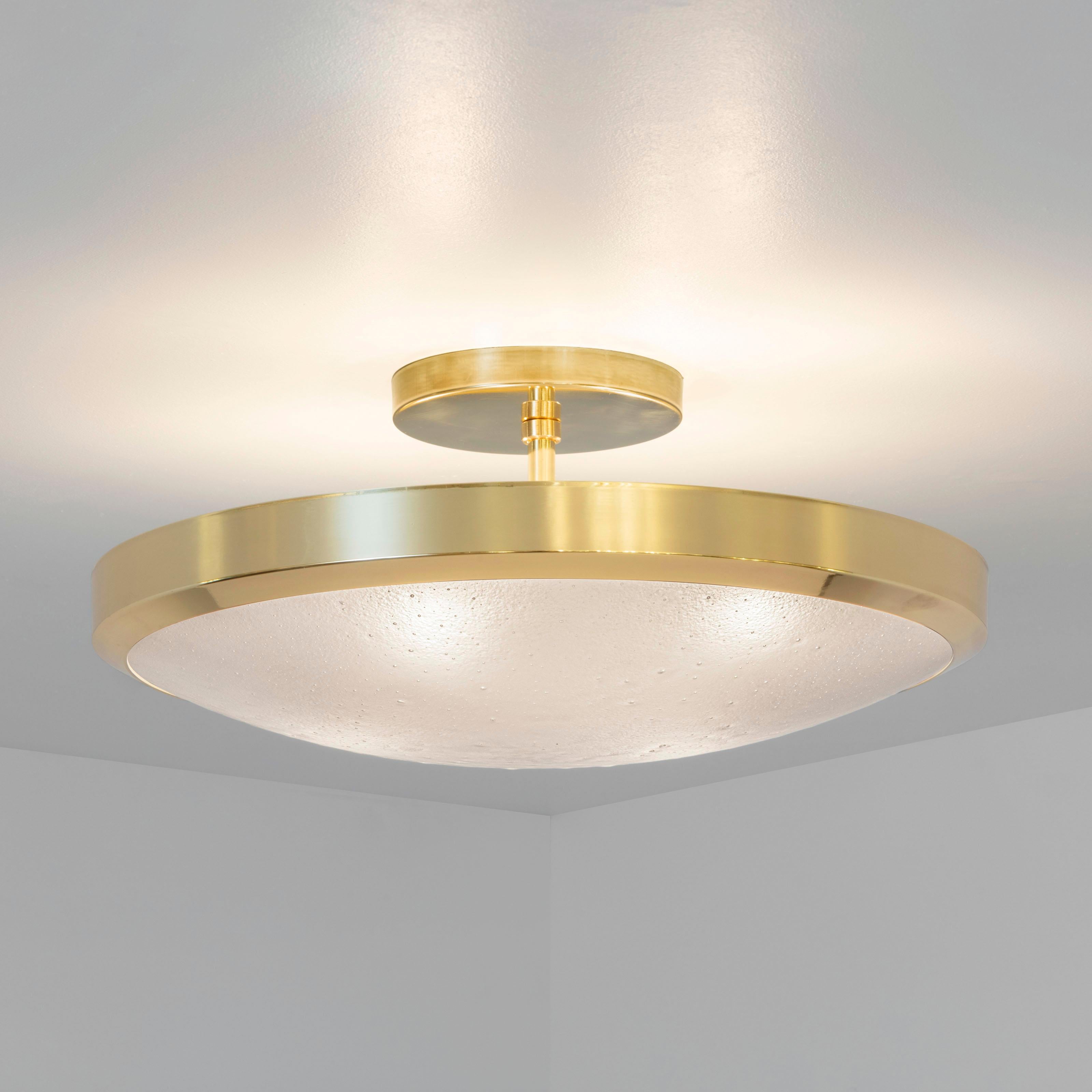 Ottone Uno Classico Semi-Flush Mount di Gaspare Asaro- Finitura bronzo nero in vendita