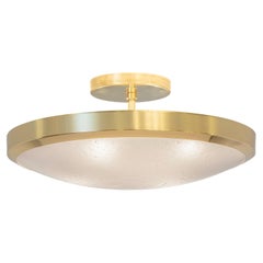 Uno Classico Semi-Flush Mount by Gaspare Asaro-Polished Brass Finish