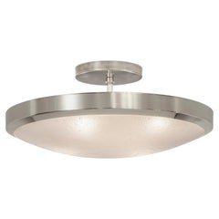 Uno Classico Semi-Flush Mount by Gaspare Asaro-Polished Nickel Finish
