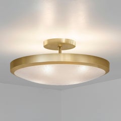 Uno Classico Semi-Flush Mount by Gaspare Asaro-Satin Brass Finish