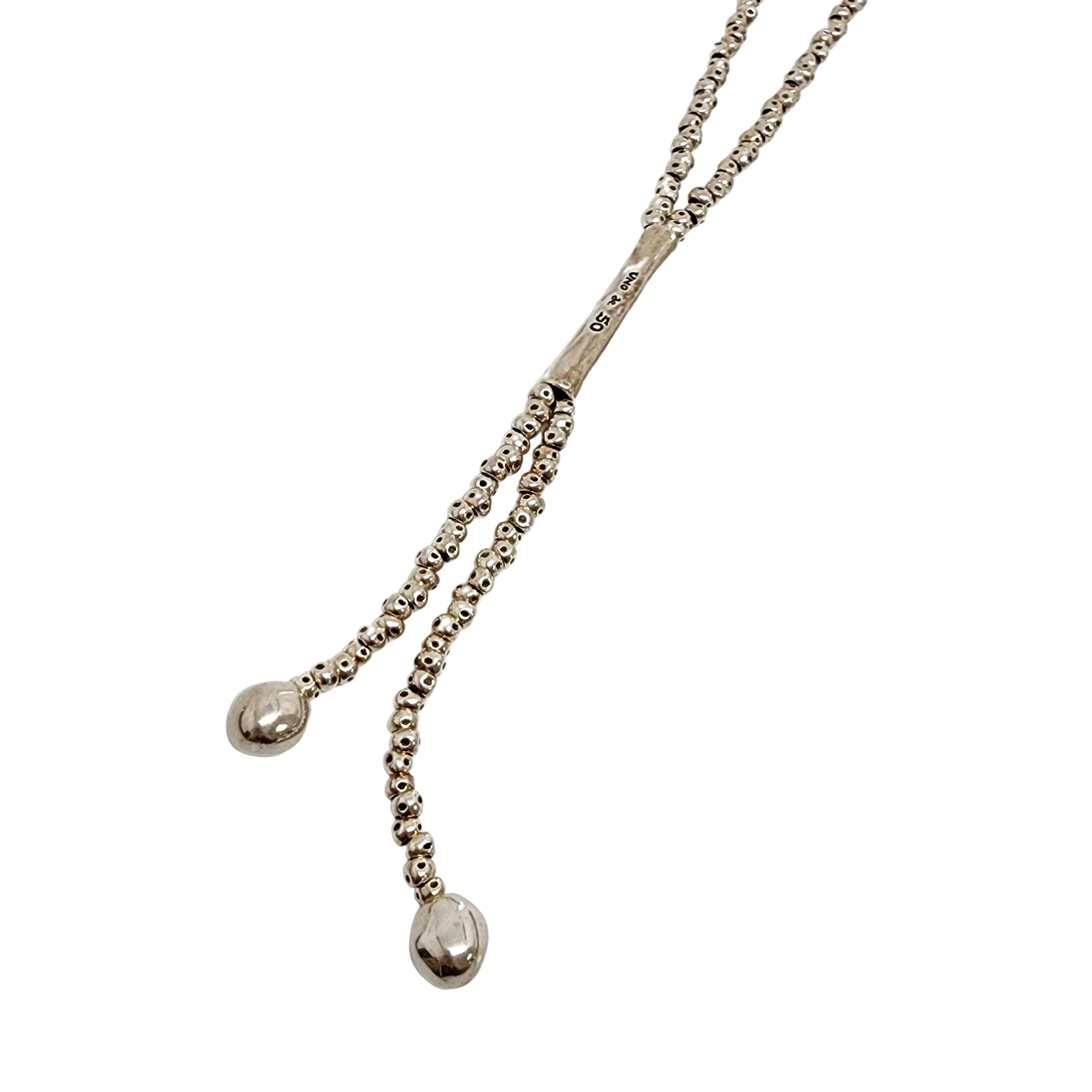 Women's Uno de 50 All Balls Silver Plated Necklace #12790 For Sale