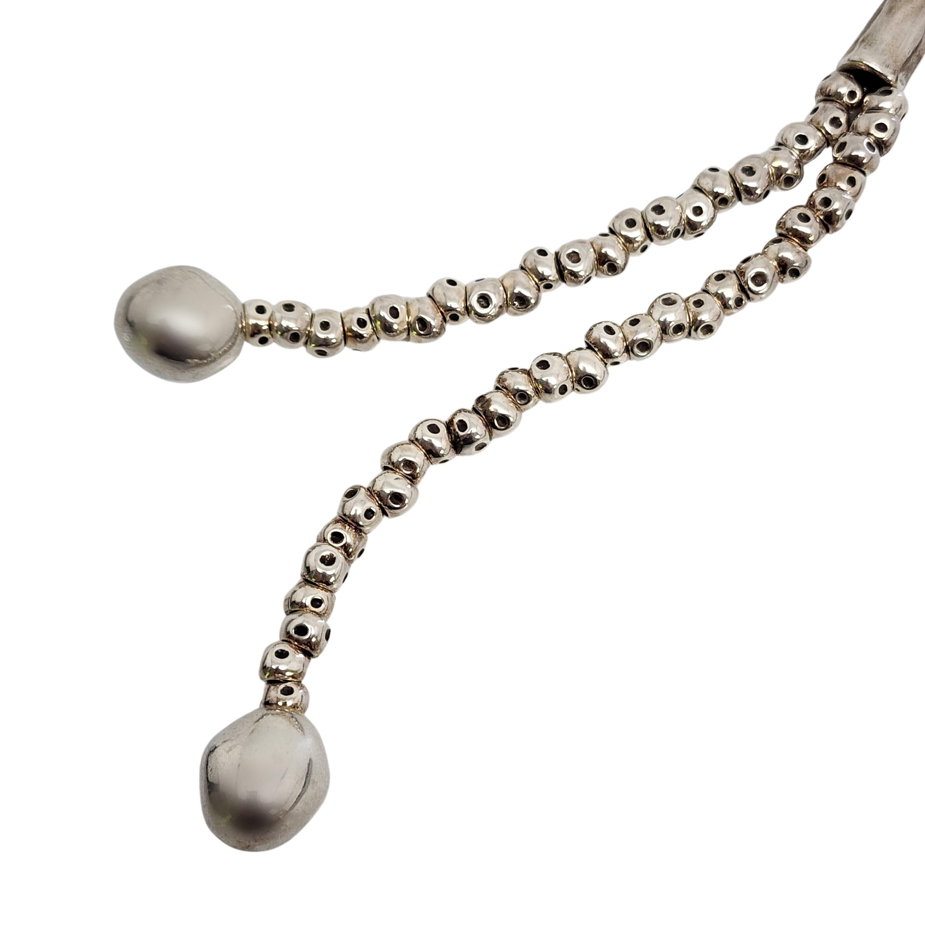 Uno de 50 All Balls Silver Plated Necklace #12790 For Sale 2