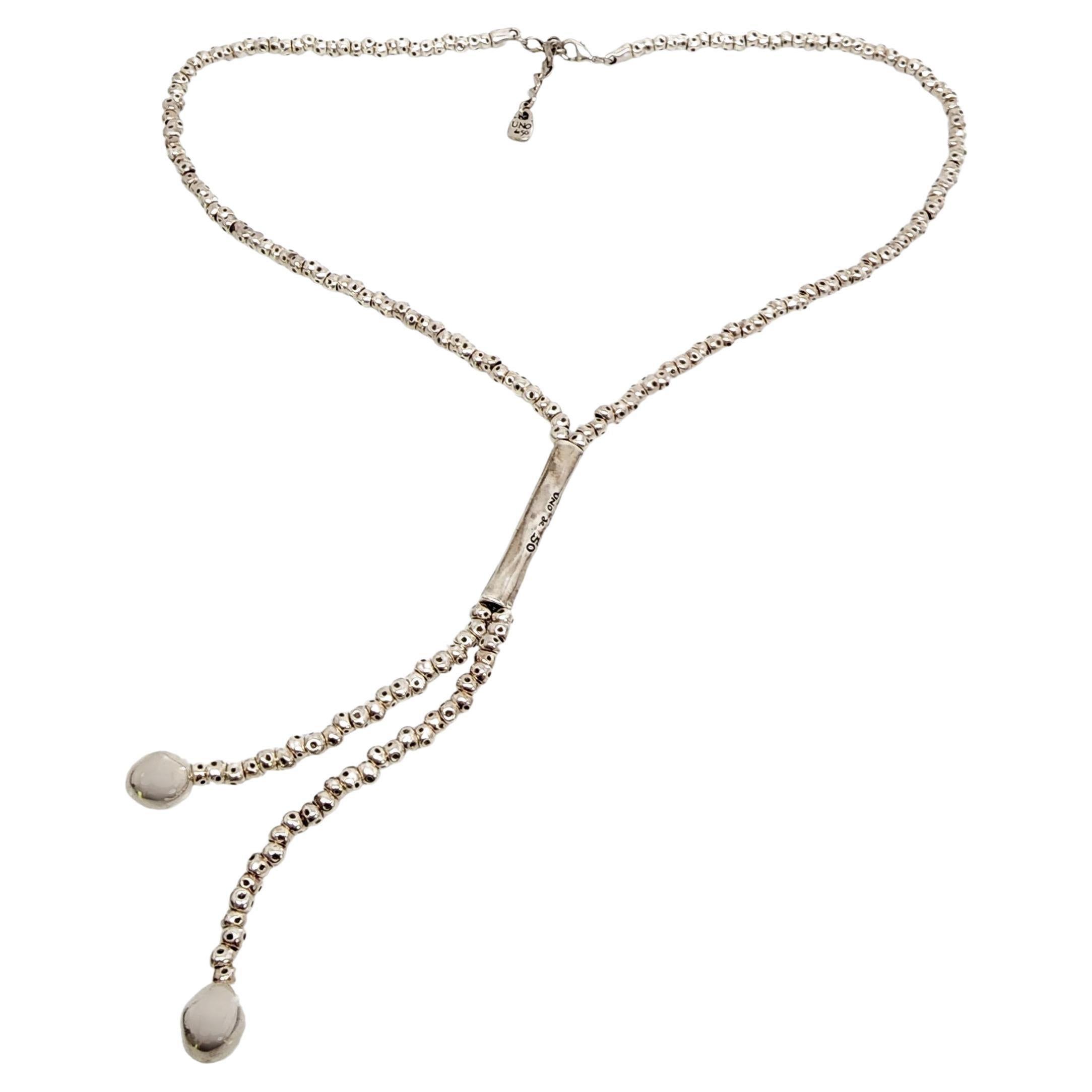 Uno de 50 All Balls Silver Plated Necklace #12790 For Sale