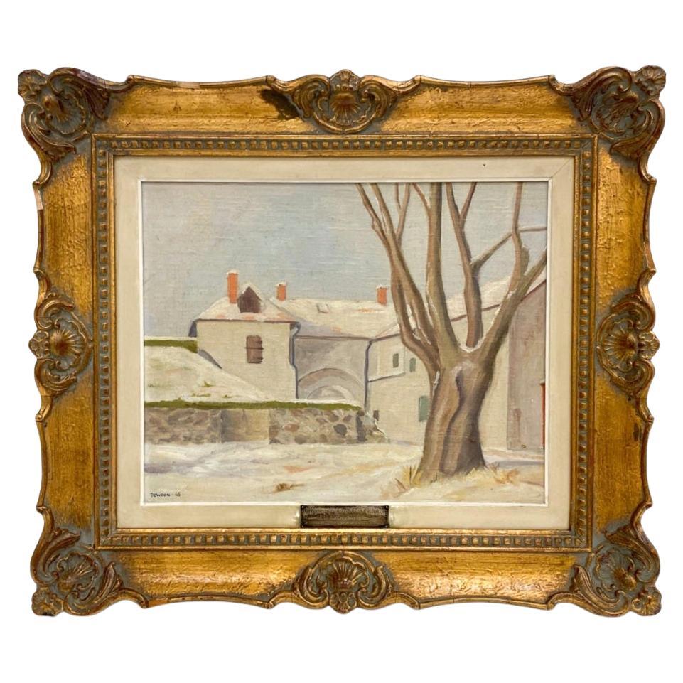 Uno Dewoon Pintura al óleo Pintura de paisaje (1909-1988) Obra de arte neutra sueca
