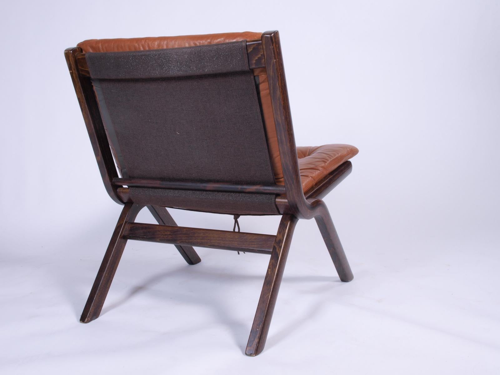 Uno Folding Chair by Ekornes of Norway 1970's 4
