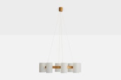 Uno Kristiansson, Lampadario, Oak, Acrilico, Svezia, anni '70