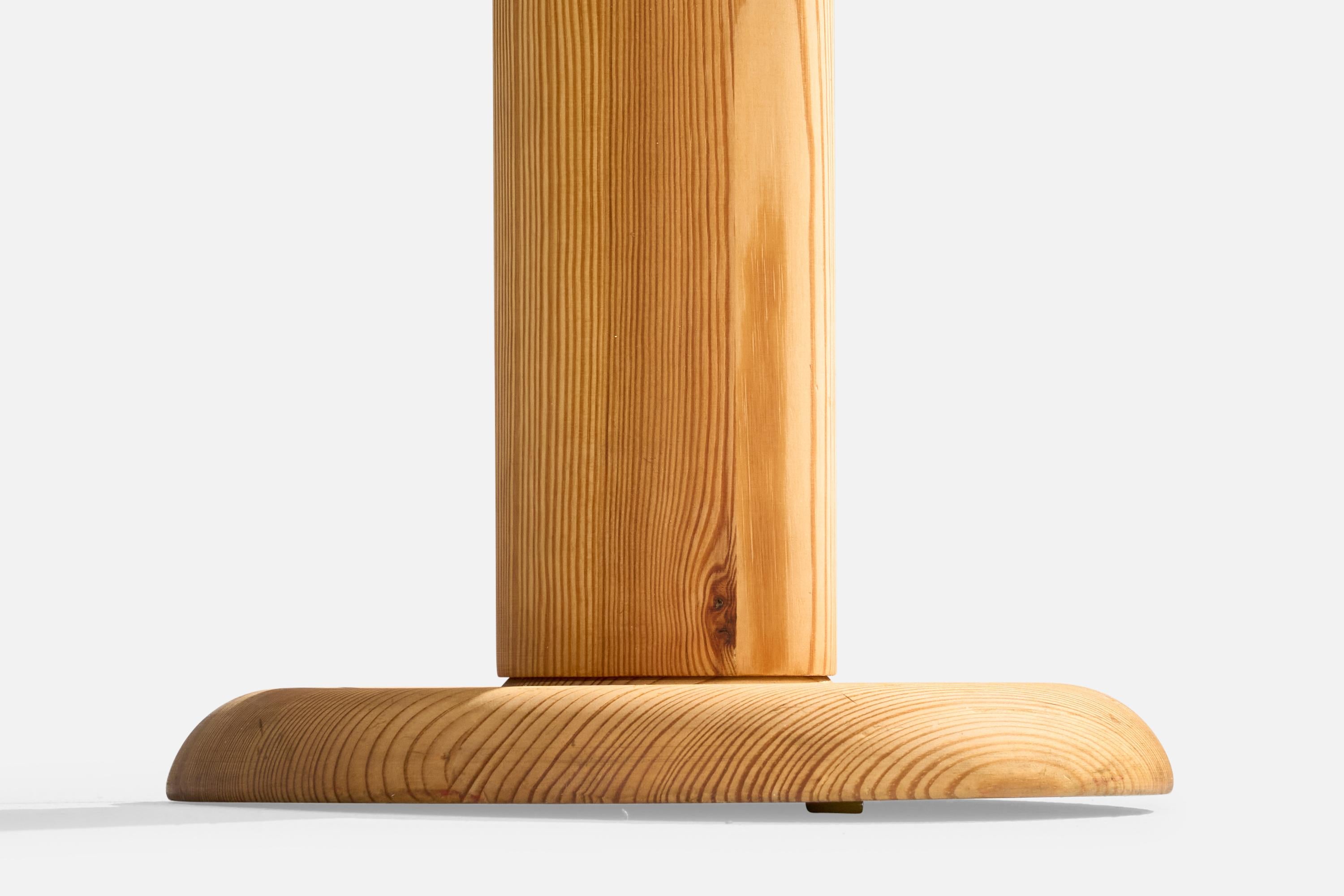 Fin du 20e siècle Uno Kristiansson, Lampadaire, Pin, Tissu, Suède, Années 1970 en vente