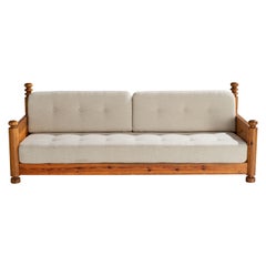 Uno Kristiansson, Canapé, Pine, Tissu, Suède, 1970