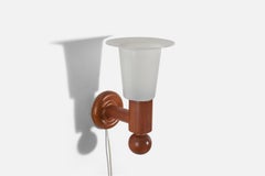 Uno Kristiansson, Wall Light, Pine, Acrylic, Luxus Vittsjö, Sweden, 1970s