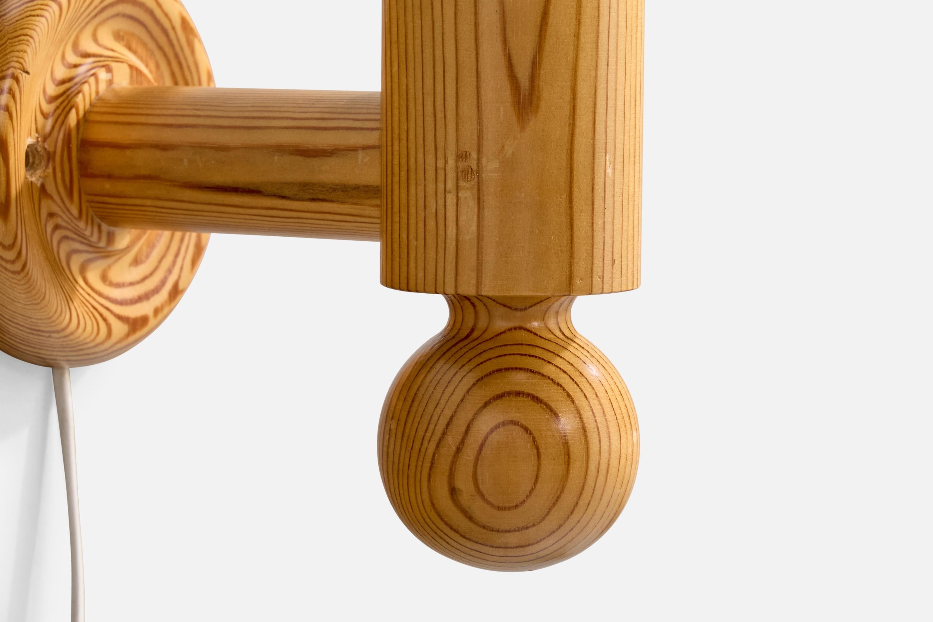 Tissu Uno Kristiansson, applique murale, pin, tissu, Suède, 1970 en vente