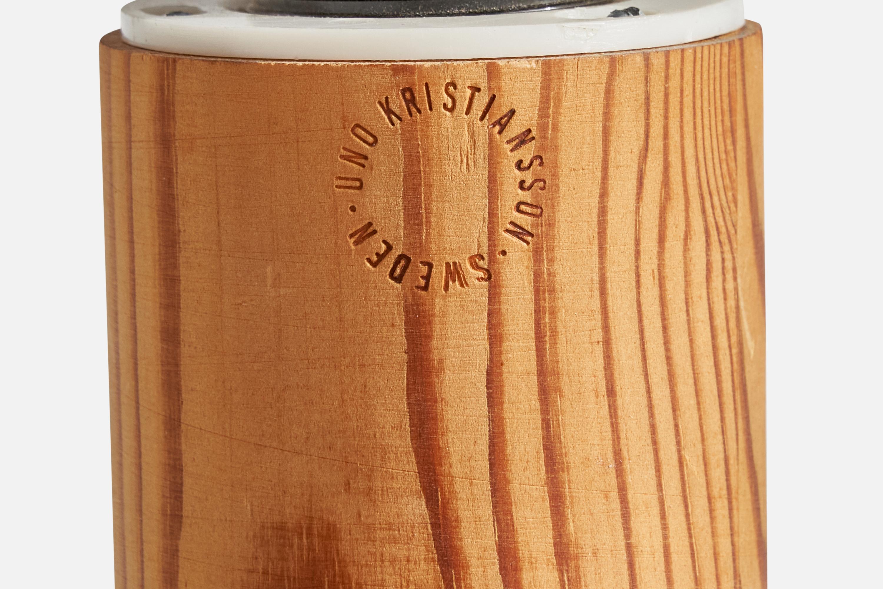 Uno Kristiansson, Wall Light, Pine, Fabric, Sweden, 1970s en venta 2