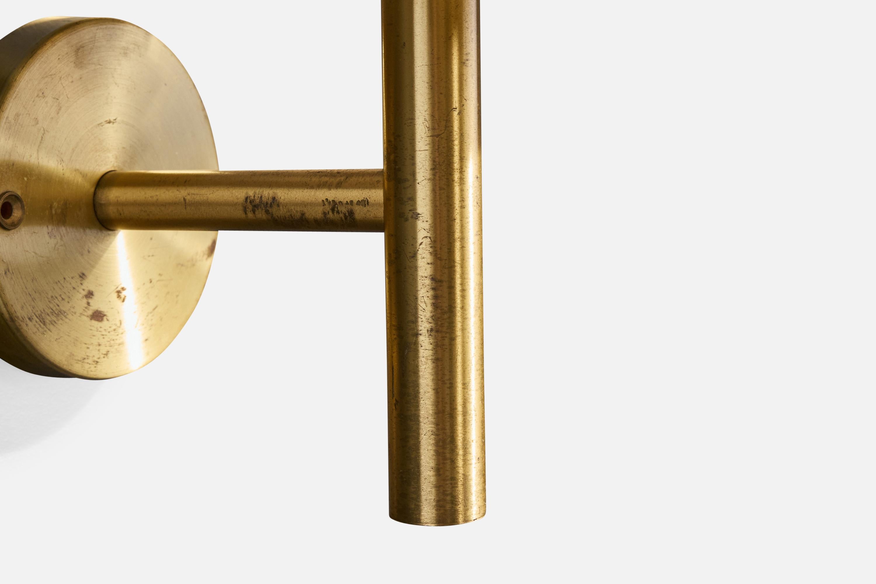 Uno Kristiansson, appliques, laiton, tissu, Suède, années 1960 en vente 2