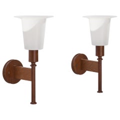 Uno Kristiansson, Wall Lights, pin, acrylique, Suède, années 1970