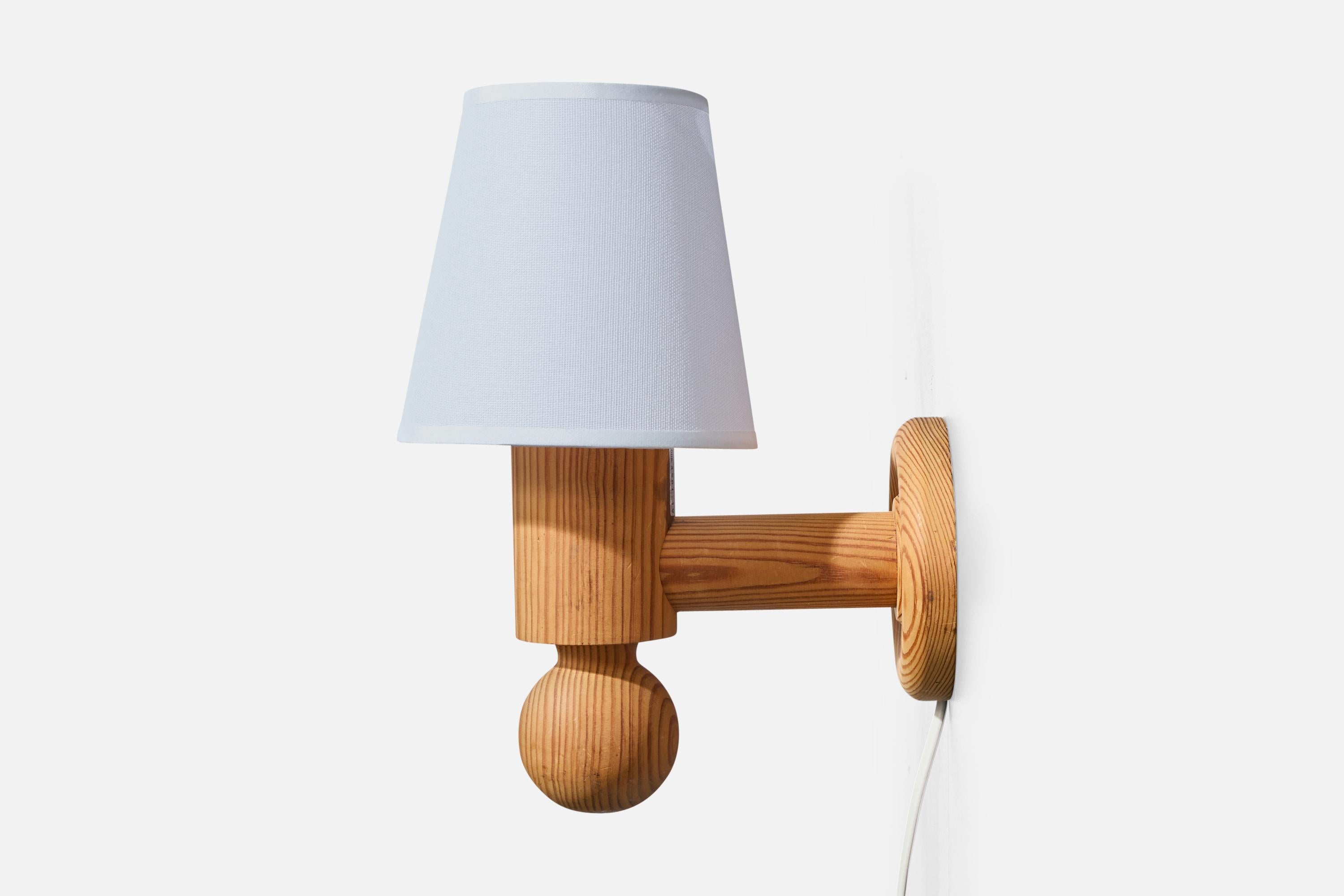 Uno Kristiansson, Apliques, Pino, Tela, Suecia, 1970s finales del siglo XX en venta