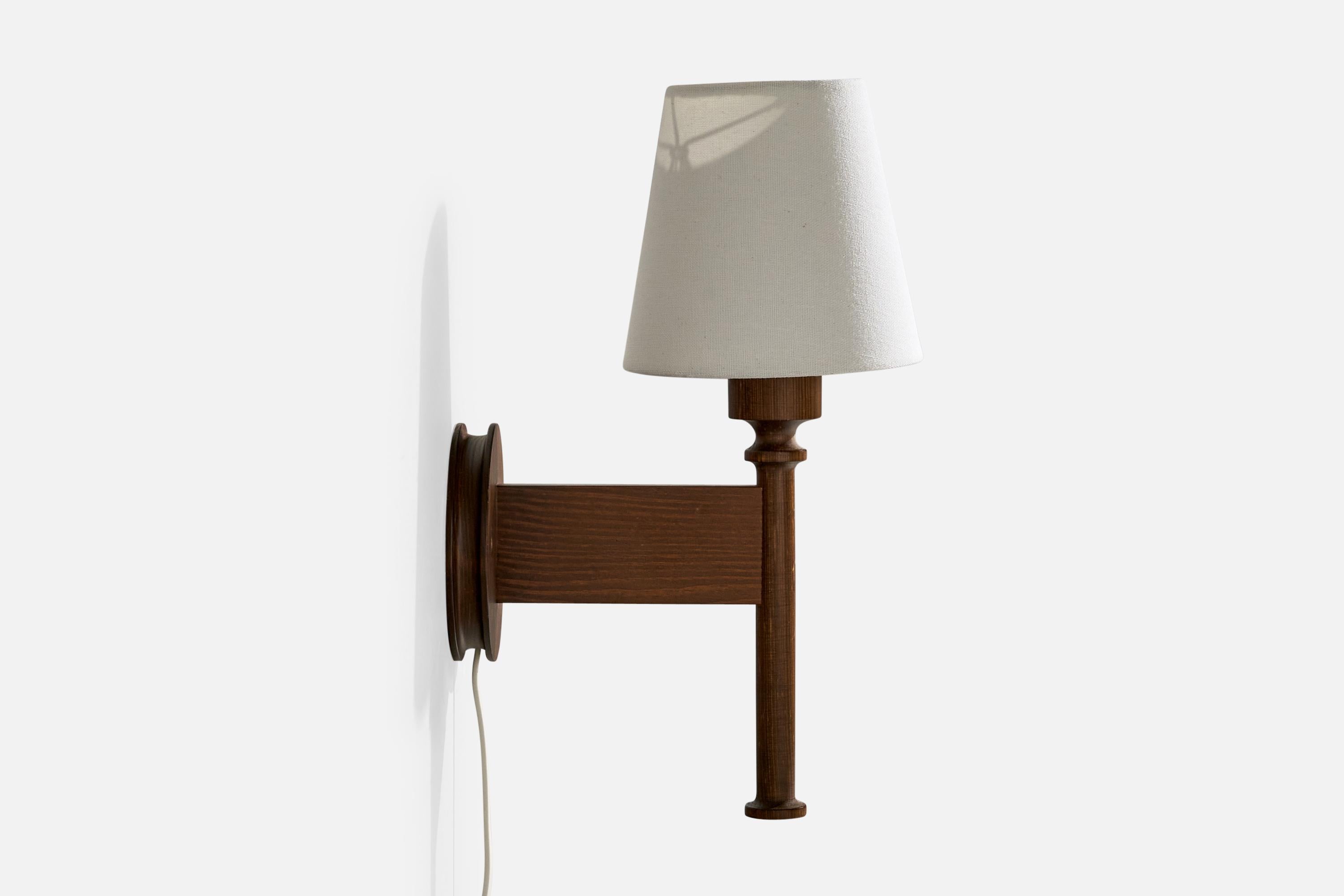 Tissu Uno Kristiansson, appliques murales, pin, tissu, Suède, années 1970 en vente
