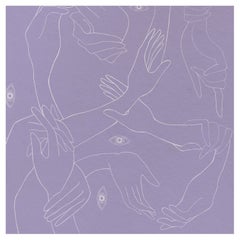 Uno Uno, Nessuno Lavanda Digitale Wandteppich, Kollektion Essenziali