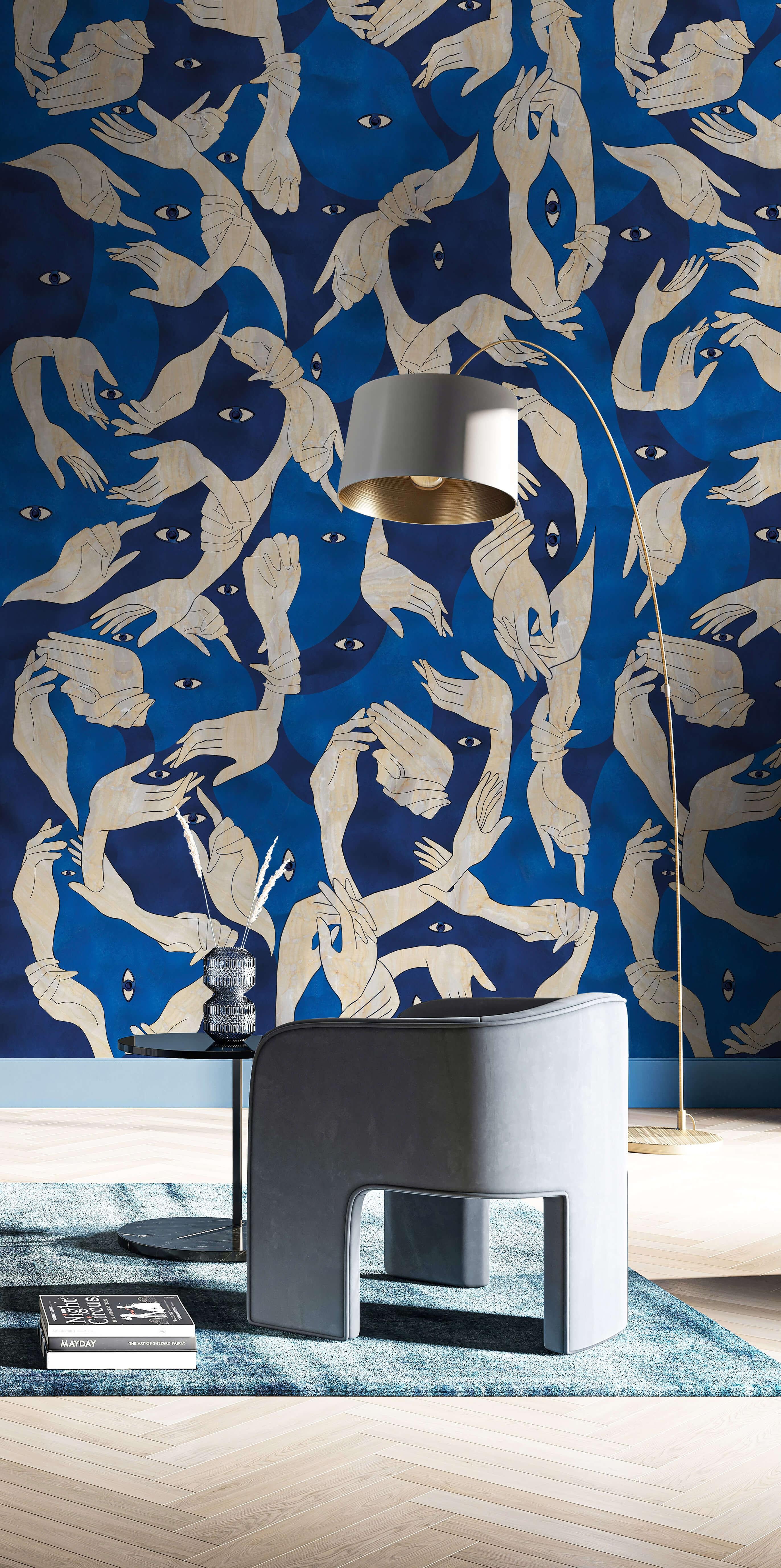 XXI secolo e contemporaneo Carta da parati Uno, Nessuno Mare Turkos - Campioni in vendita