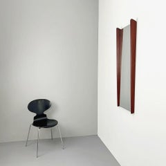Uno & Östen Kristiansson, specchio da parete in teak da 41" per Luxus, anni '60, Svezia