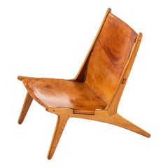 Uno & Östen Kristiansson Hunting Easy Chair Produced by Luxus in Sweden