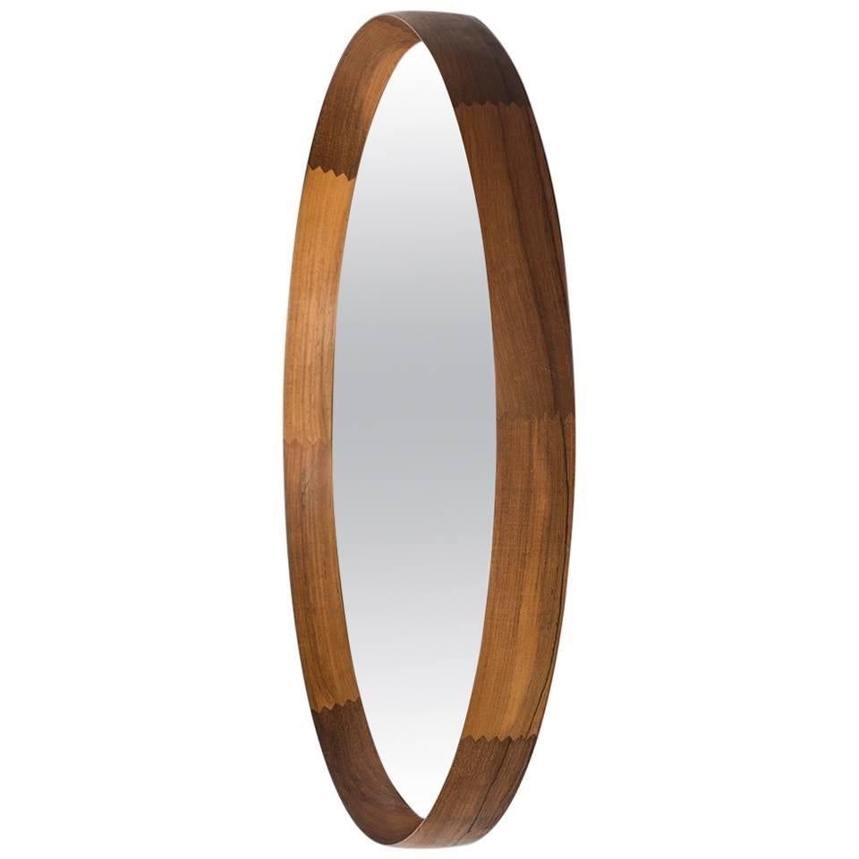 Uno & Östen Kristiansson Mirror in Rosewood by Luxus in Sweden For Sale