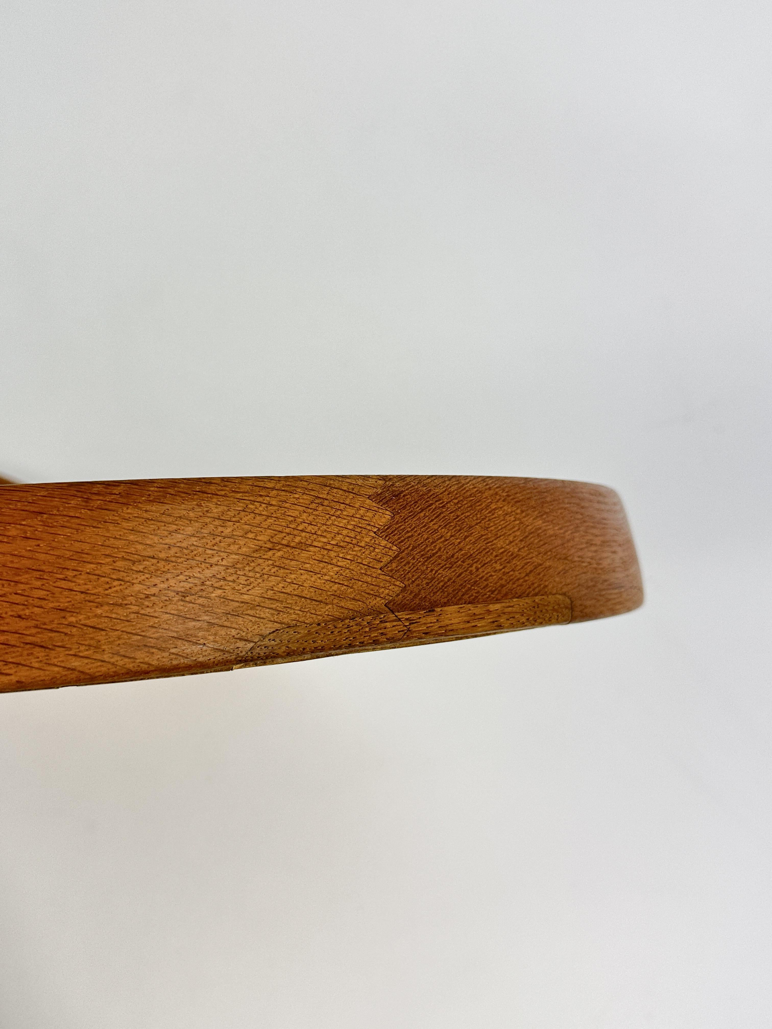 Uno & Östen Kristiansson Mirror Oak Leather Strap Luxus Vittsjö Sweden 1950s en vente 5