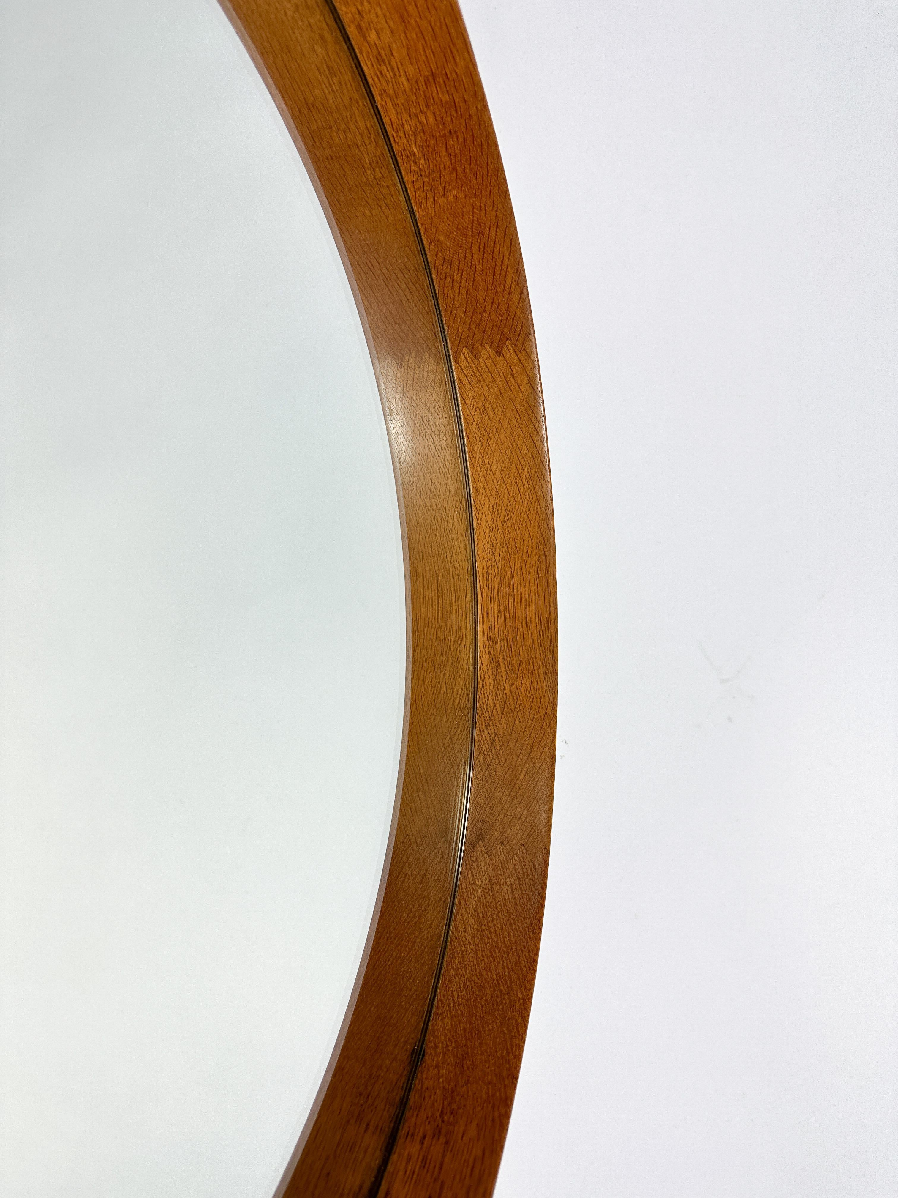 Cuir Uno & Östen Kristiansson Mirror Oak Leather Strap Luxus Vittsjö Sweden 1950s en vente