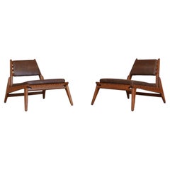 Uno & Östen Kristiansson Pair of Mid-Century Lounge Chairs