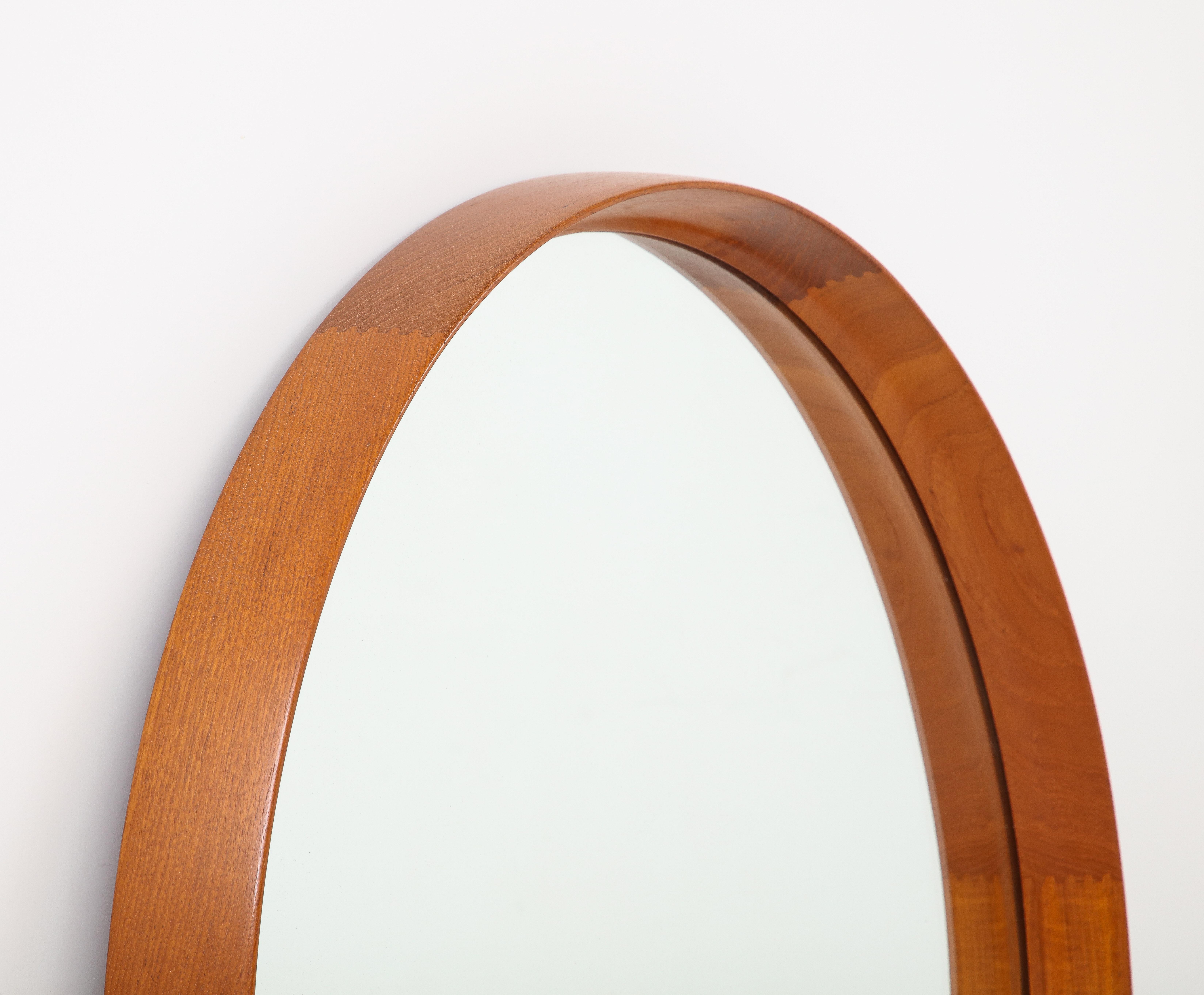 Uno & Osten Kristiansson Round Wall Mirror for Luxus In Good Condition In San Francisco, CA