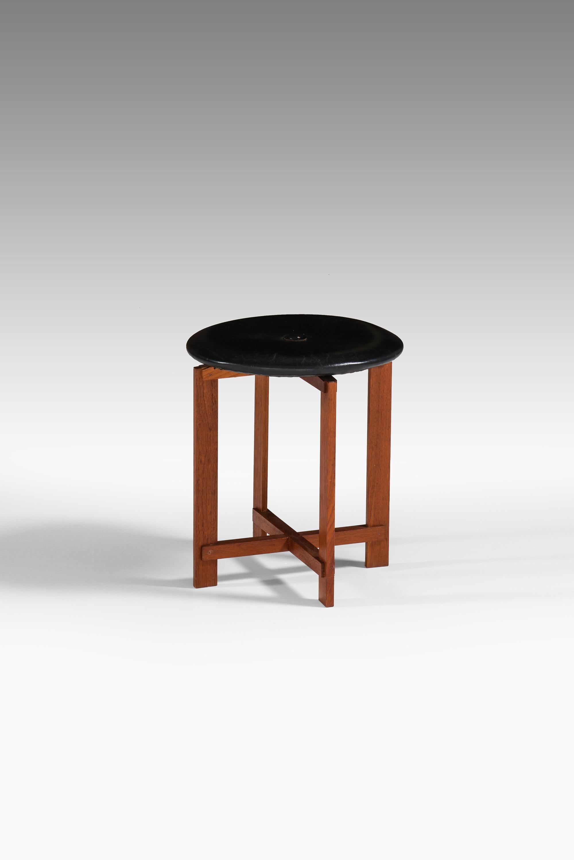 Swedish Uno & Östen Kristiansson Stool Produced by Luxus in Sweden For Sale