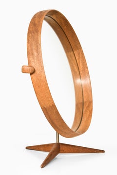 Uno & Östen Kristiansson Table Mirror Produced by Luxus in Vittsjö, Sweden