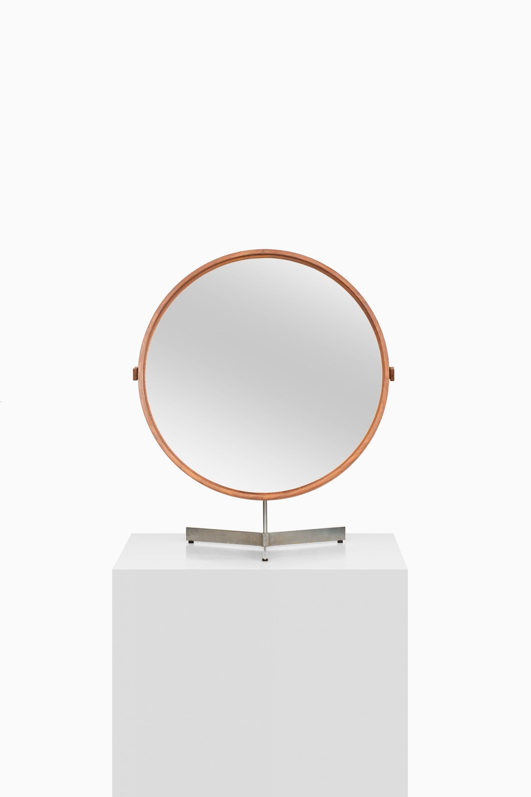 Swedish Uno & Östen Kristiansson Table Mirror Produced by Luxus in Vittsjö, Sweden For Sale