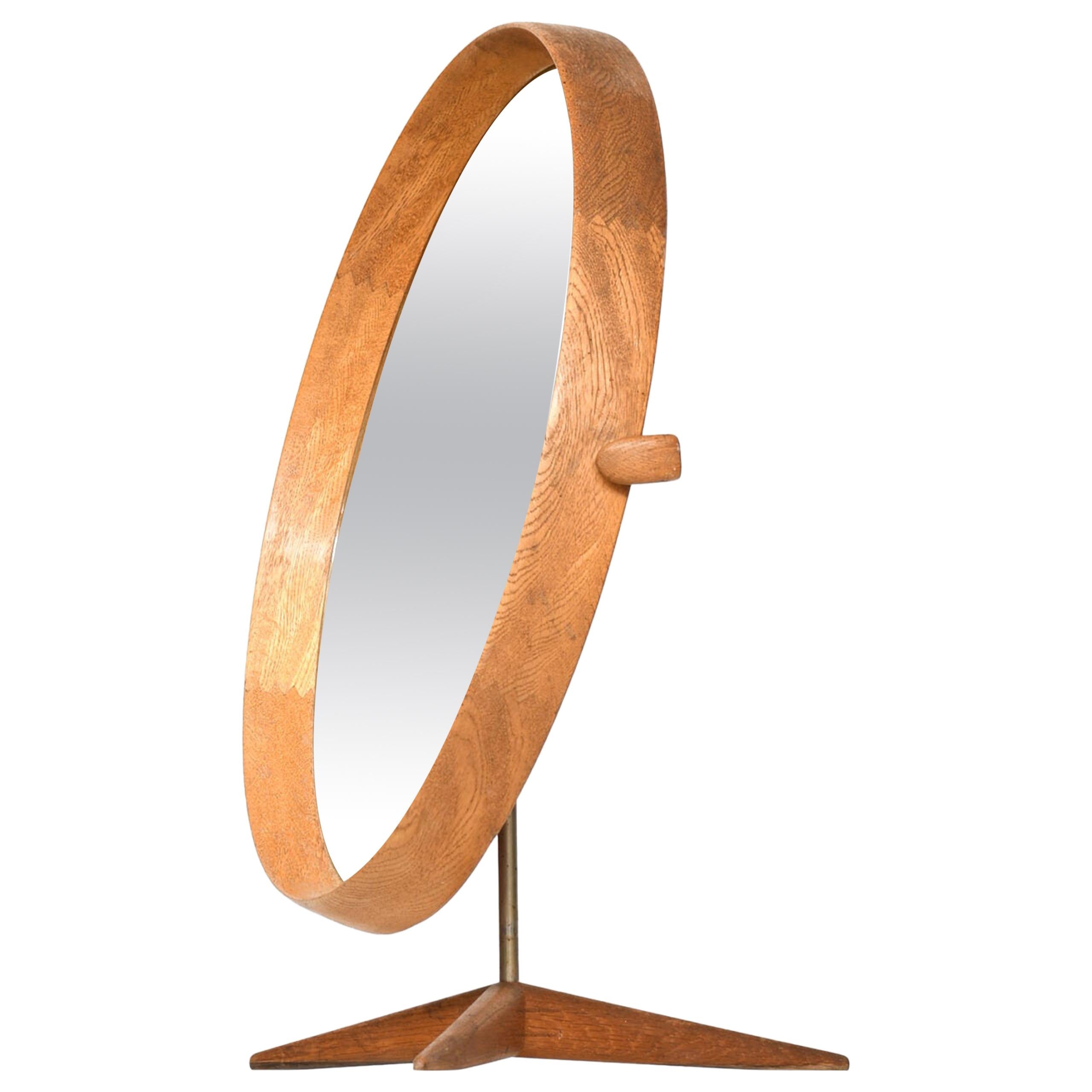 Uno & Östen Kristiansson Table Mirror Produced by Luxus in Vittsjö, Sweden For Sale