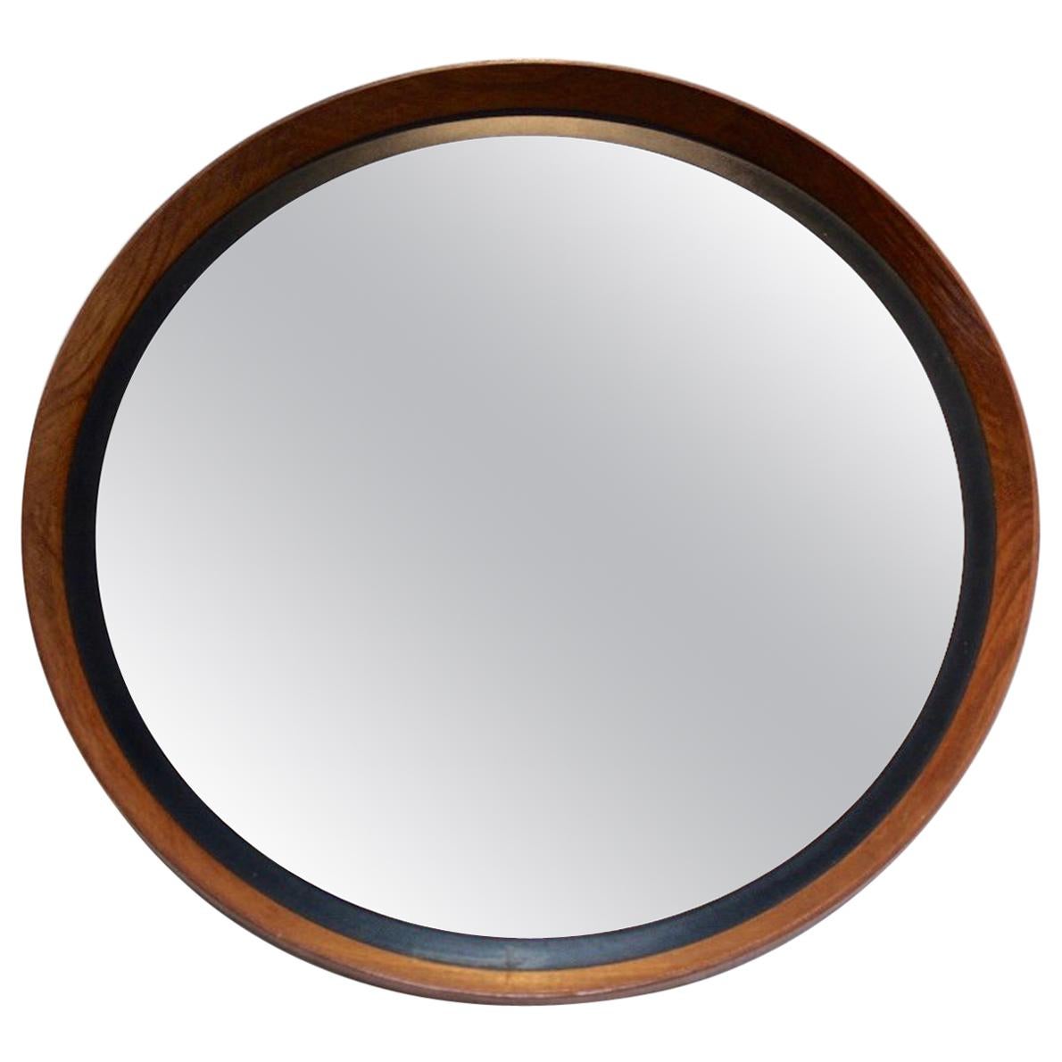 Uno & Östen Kristiansson Teak Mirror by Luxus in Sweden