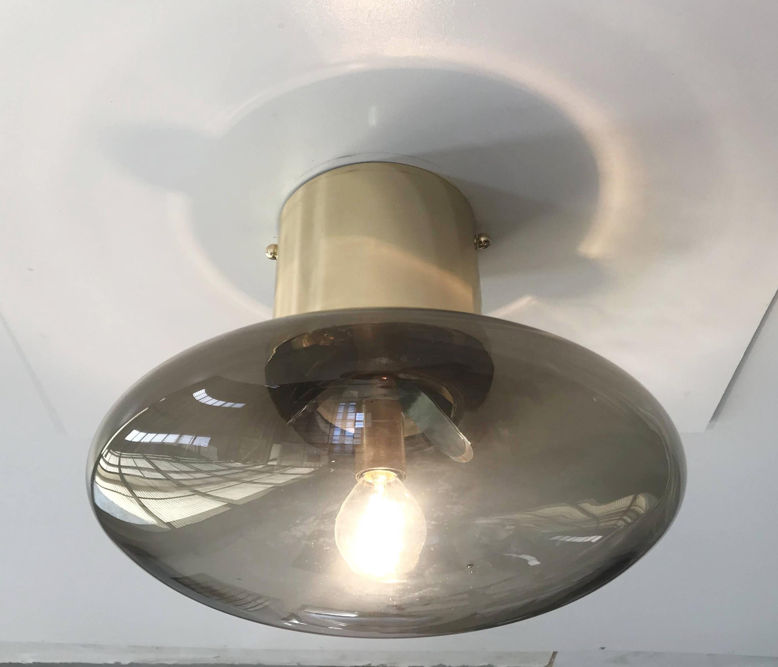 Mid-Century Modern UNO SHADE Flush Mount by Fabio Ltd For Sale