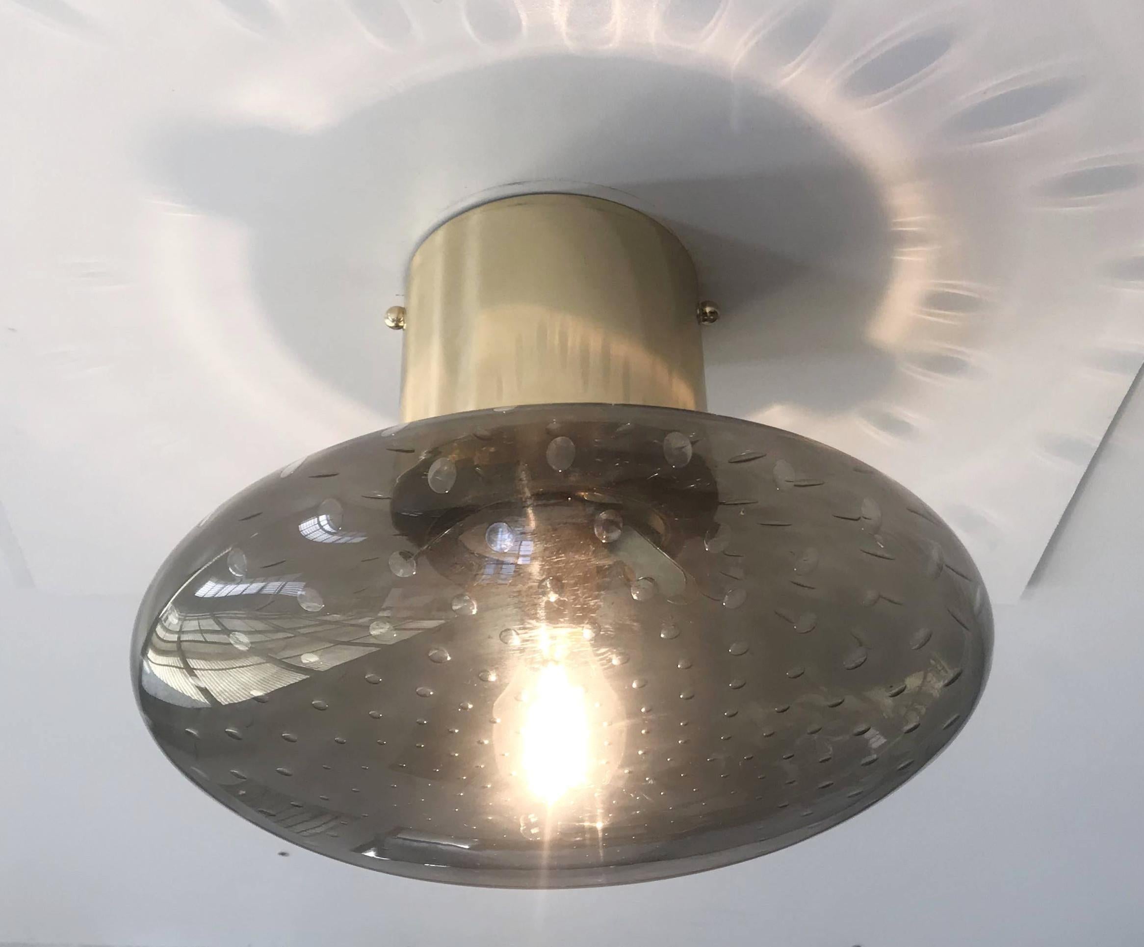 Mid-Century Modern UNO SHADE Flush Mount by Fabio Ltd For Sale