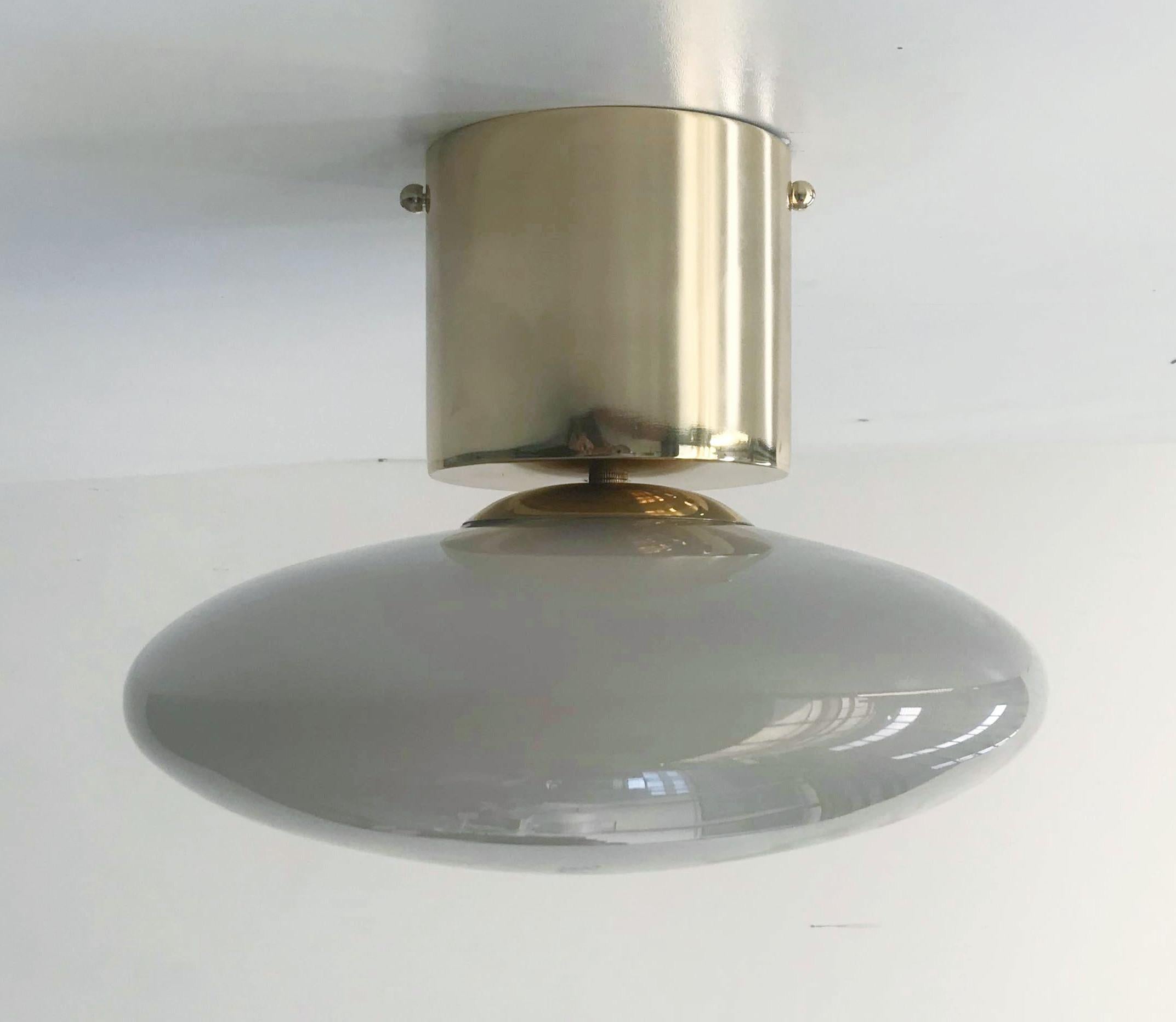 Mid-Century Modern UNO SHADE Flush Mount by Fabio Ltd For Sale
