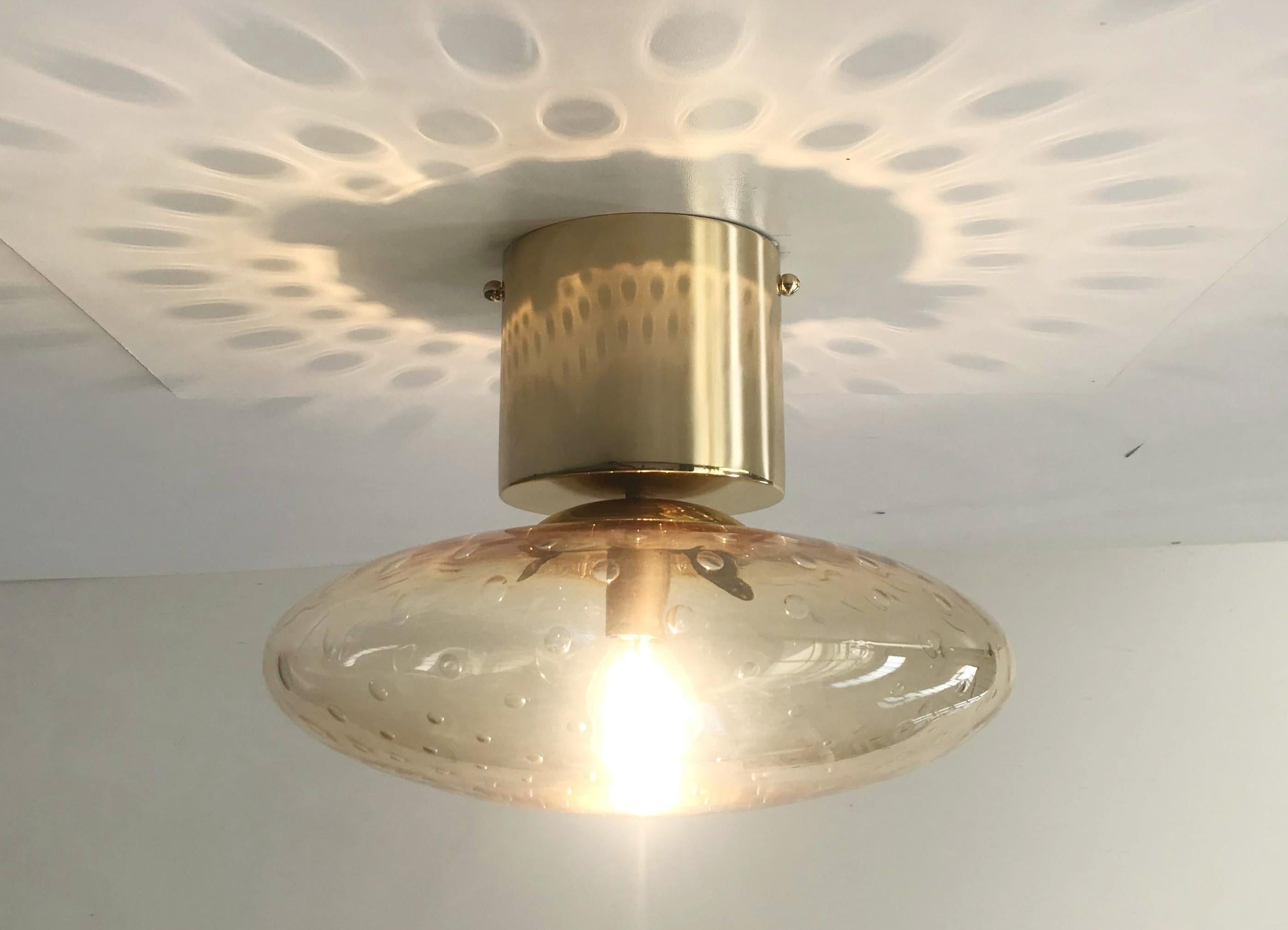 Italian UNO SHADE Flush Mount by Fabio Ltd For Sale
