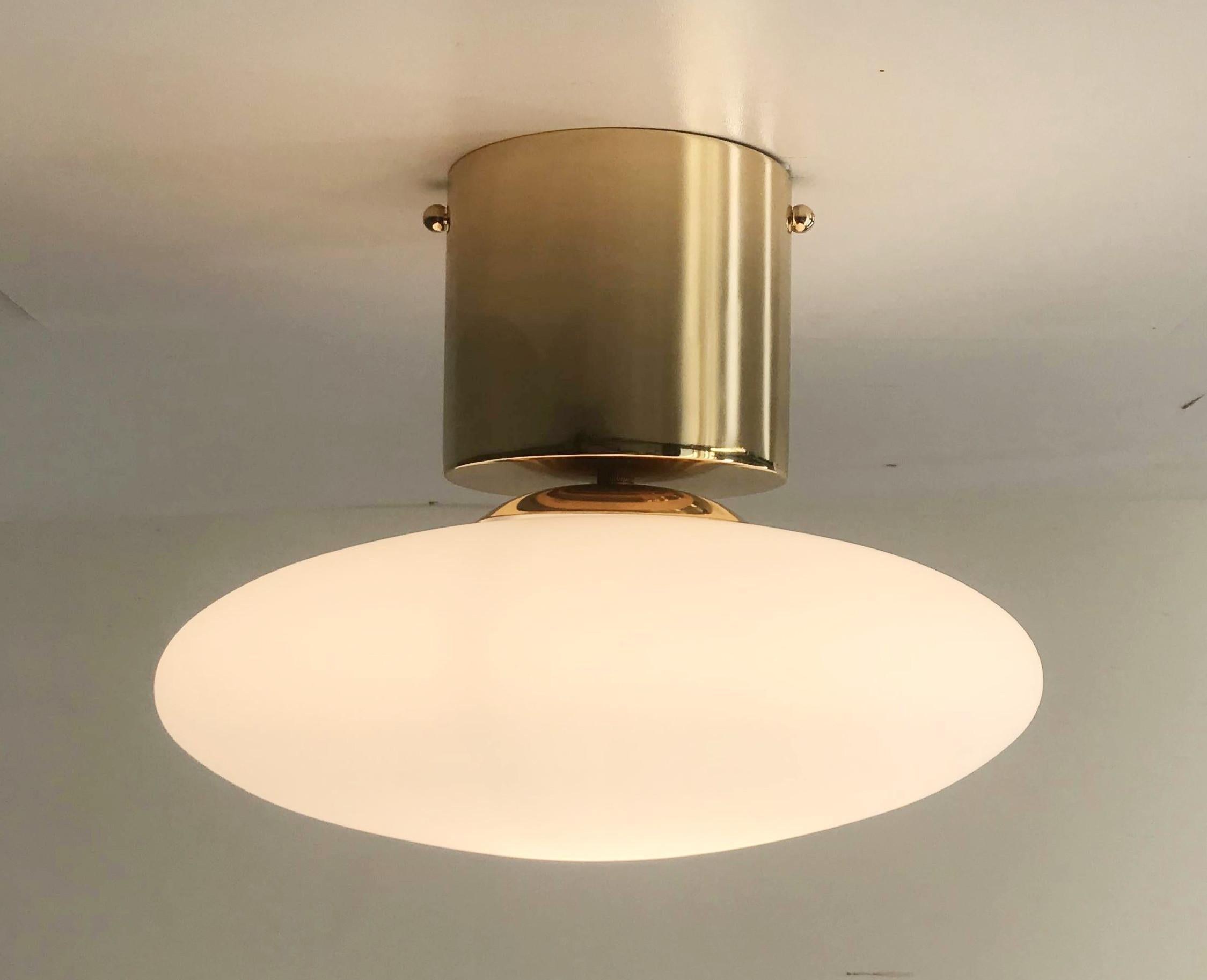 Italian UNO SHADE Flush Mount by Fabio Ltd For Sale