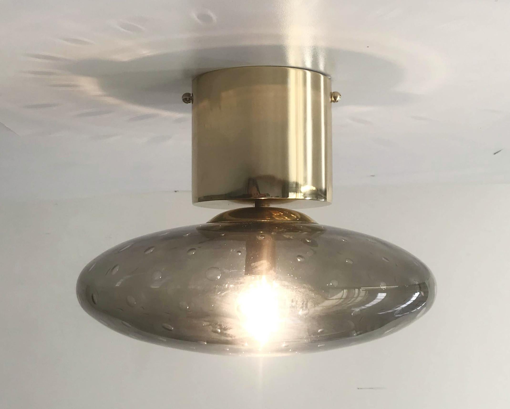 Italian UNO SHADE Flush Mount by Fabio Ltd For Sale