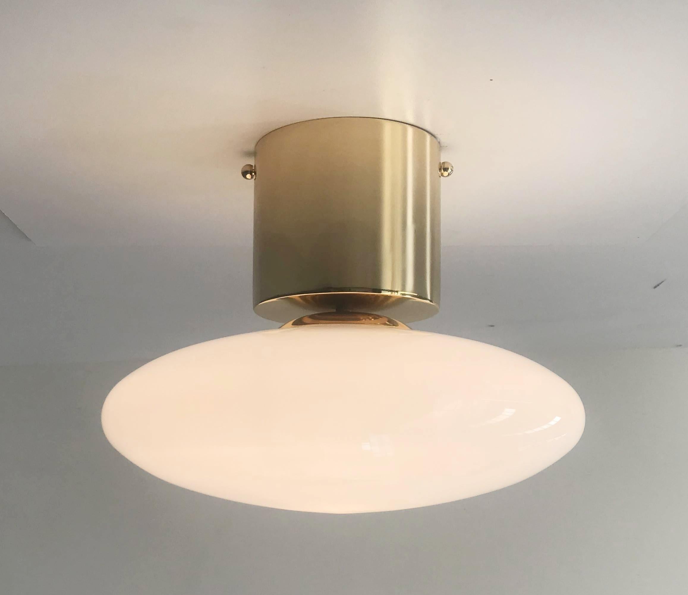 Italian UNO SHADE Flush Mount by Fabio Ltd For Sale