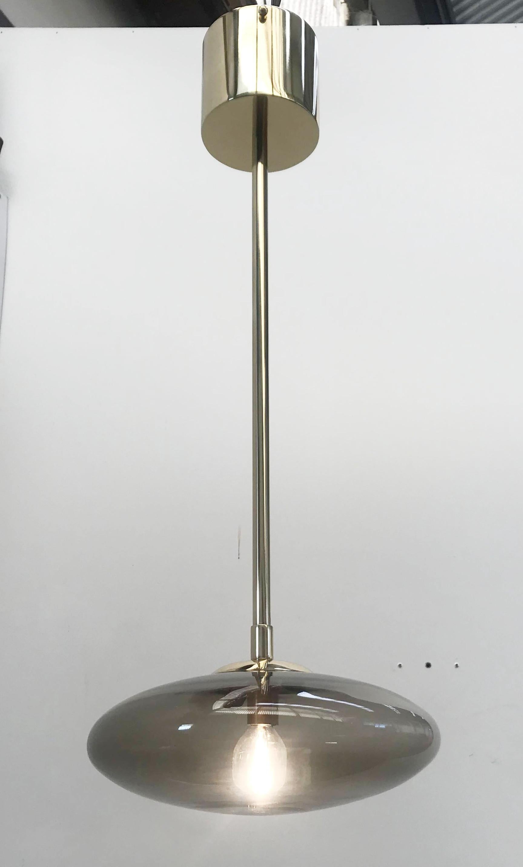 Polished UNO SHADE Pendant by Fabio Ltd For Sale