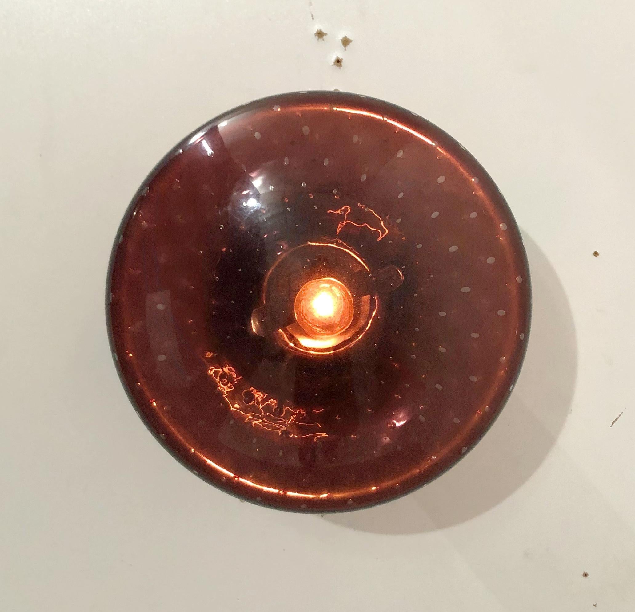 Blown Glass UNO SHADE Sconce / Flush Mount by Fabio Ltd For Sale