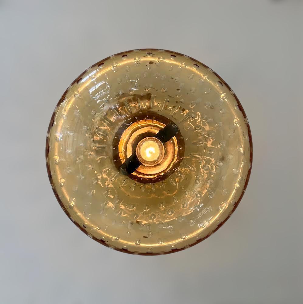 Blown Glass UNO SHADE Sconce / Flush Mount by Fabio Ltd For Sale