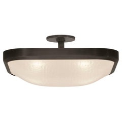 Uno Square Ceiling Light by Gaspare Asaro - Finition en bronze noir