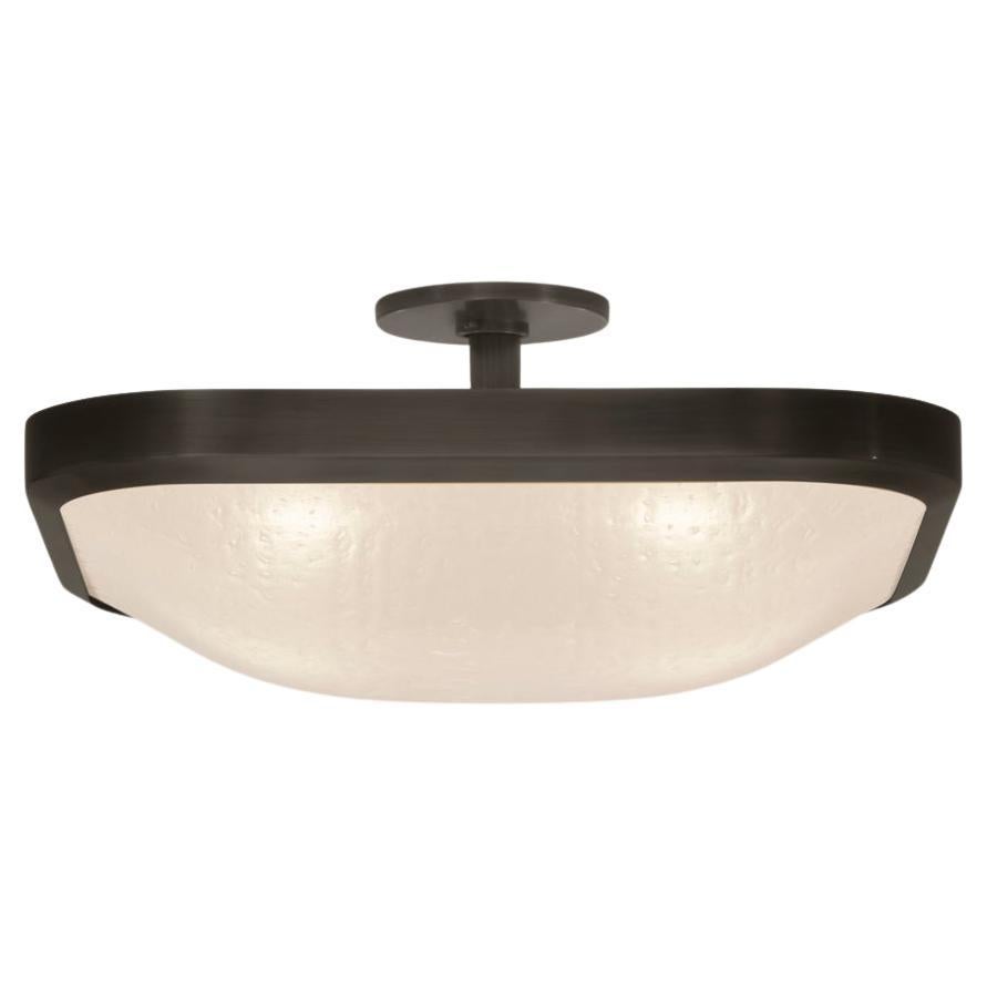Uno Square Ceiling Light di Gaspare Asaro - Finitura bronzo nero