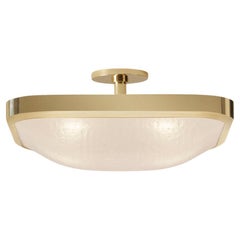 Uno Square Ceiling Light by Gaspare Asaro-Polished Brass Finish